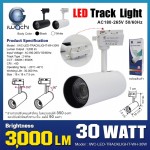 โคมไฟแทรคไลท์ (โคมสีขาว) IWACHI-LED-TRACKLIGHT-WH-30W